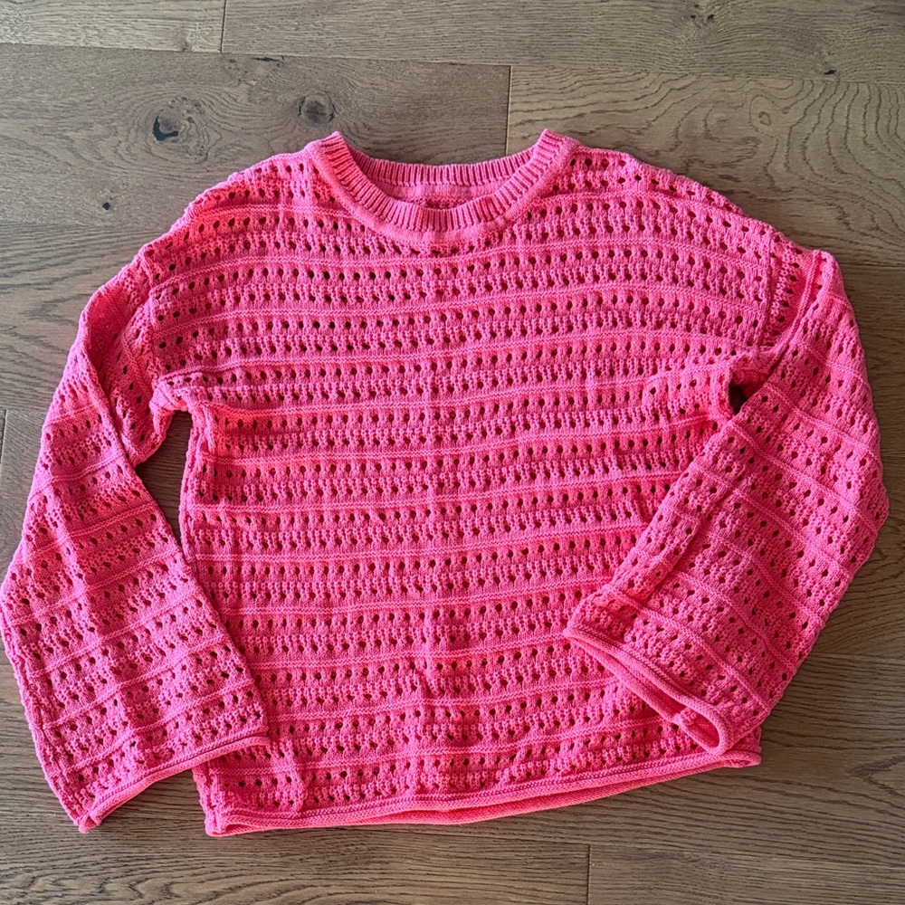 Pink/coral Knit Sweater